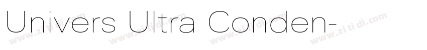 Univers Ultra Conden字体转换